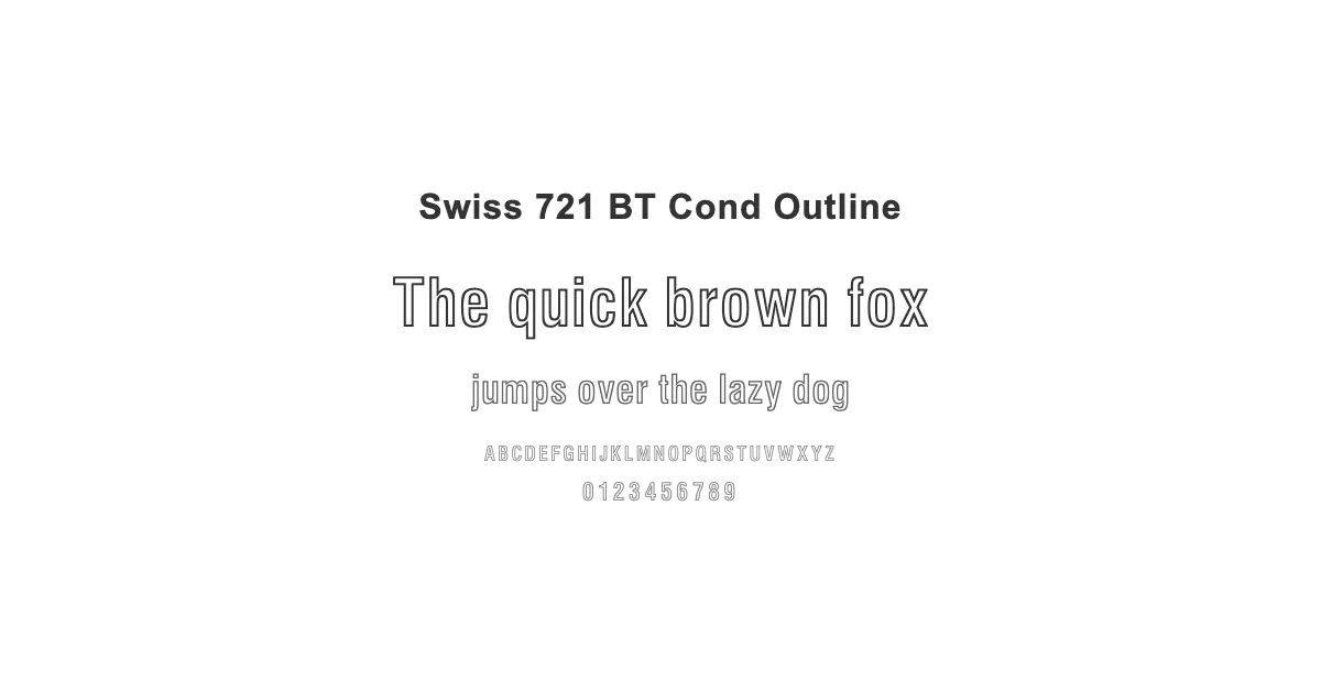 Swiss 721 BT Cond Outlineのサムネイル画像