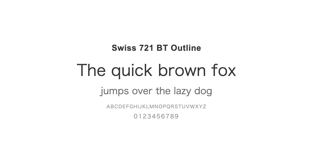 Swiss 721 BT Outlineのサムネイル画像