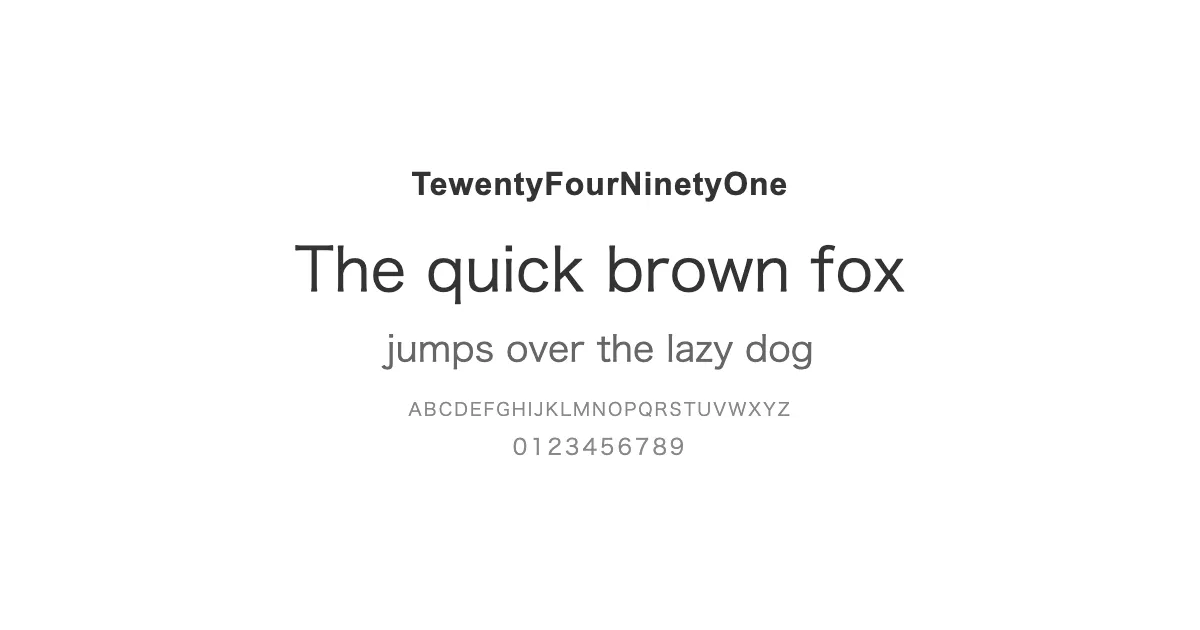 TewentyFourNinetyOneのサムネイル画像