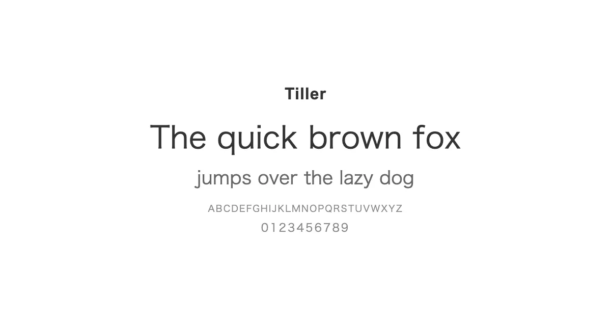 Tillerのサムネイル画像