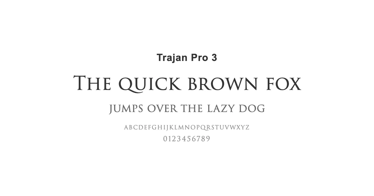 Trajan Pro 3のサムネイル画像