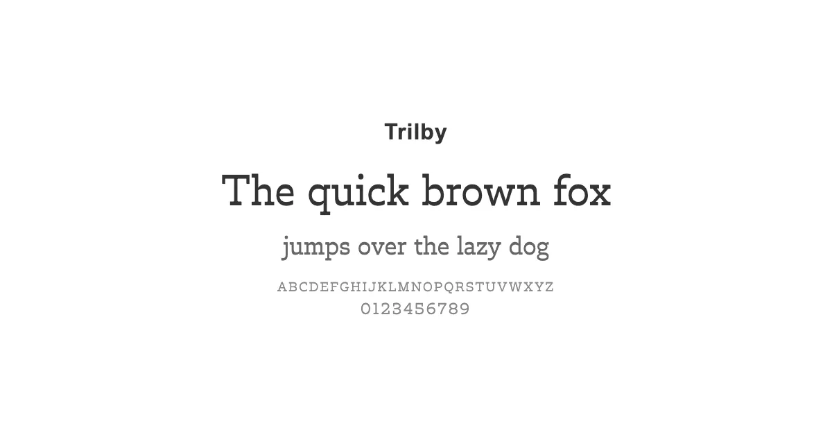 Trilbyのサムネイル画像