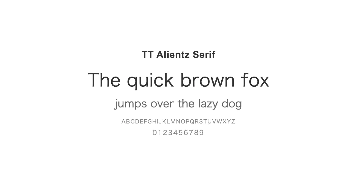 TT Alientz Serifのサムネイル画像