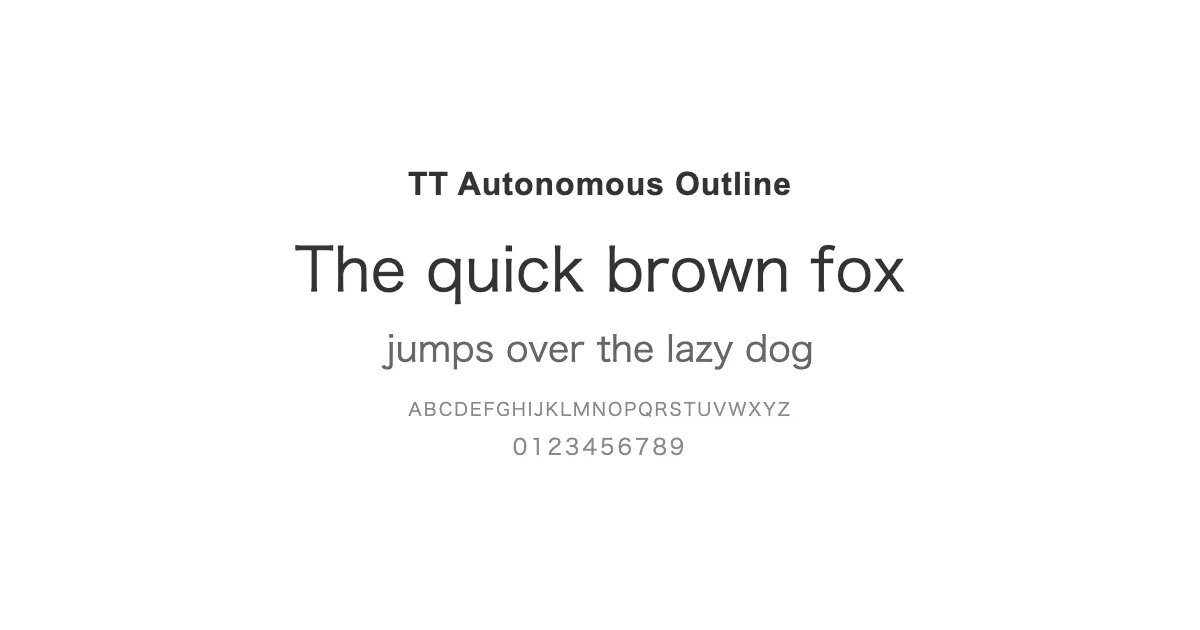 TT Autonomous Outlineのサムネイル画像