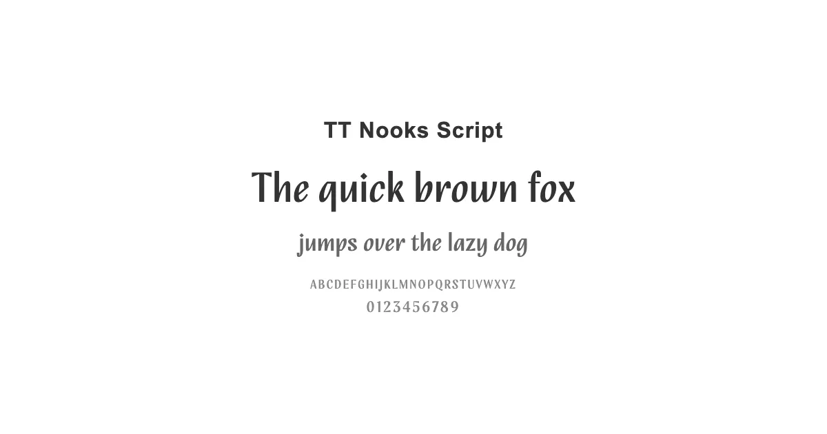 TT Nooks Scriptのサムネイル画像