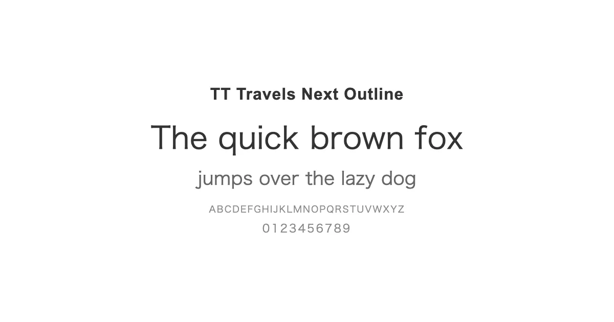 TT Travels Next Outlineのサムネイル画像