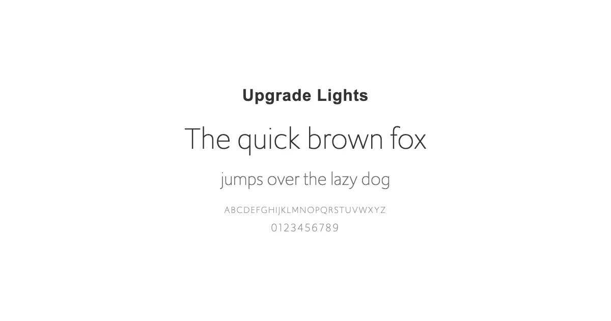 Upgrade Lightsのサムネイル画像