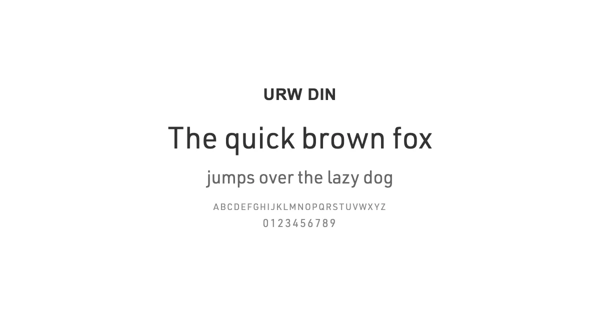 URW DINのサムネイル画像