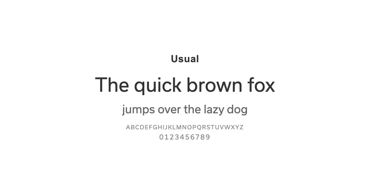 Usualのサムネイル画像