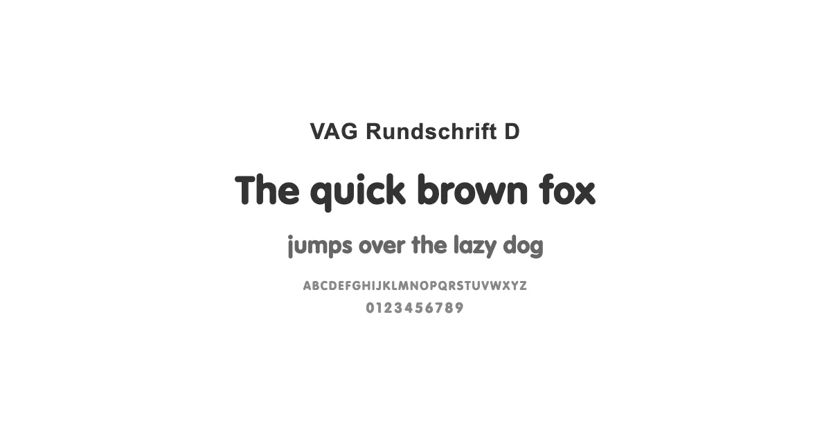 VAG Rundschrift Dのサムネイル画像