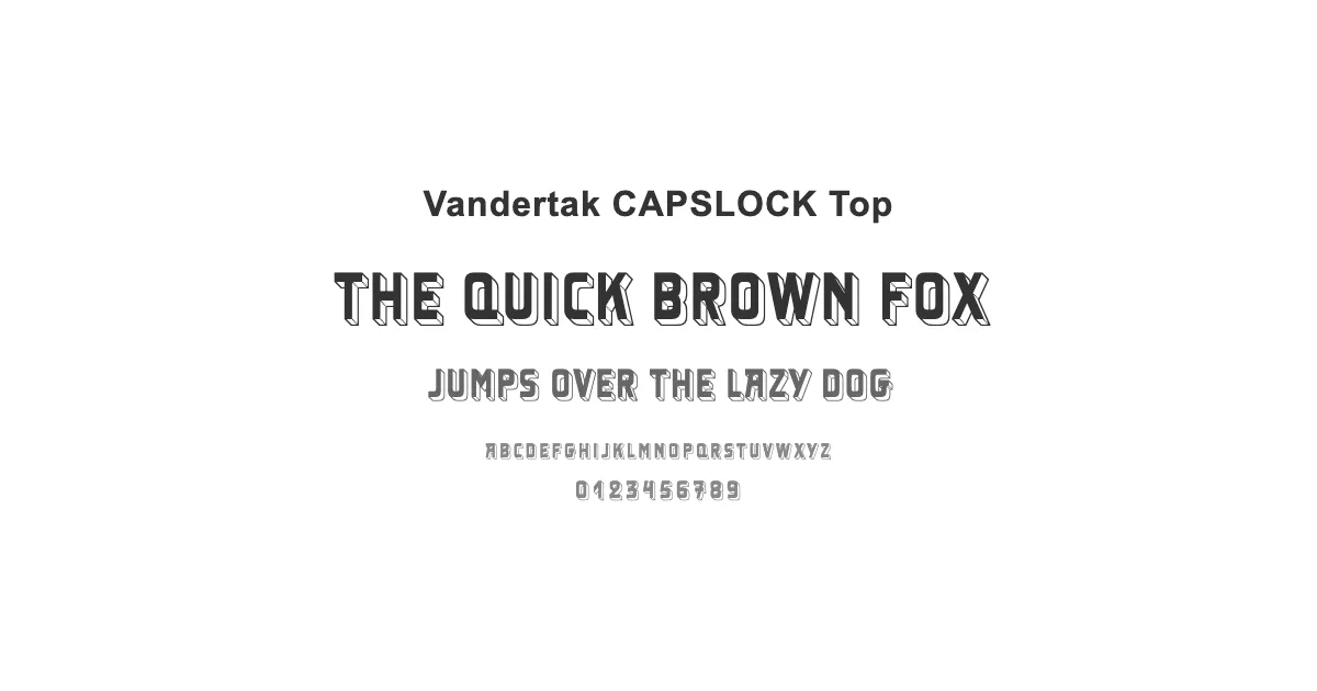 Vandertak CAPSLOCK Topのサムネイル画像