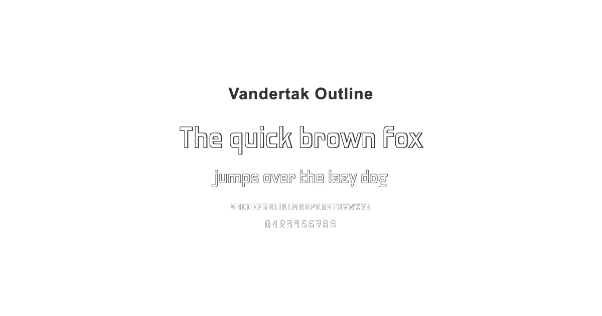Vandertak Outlineのサムネイル画像