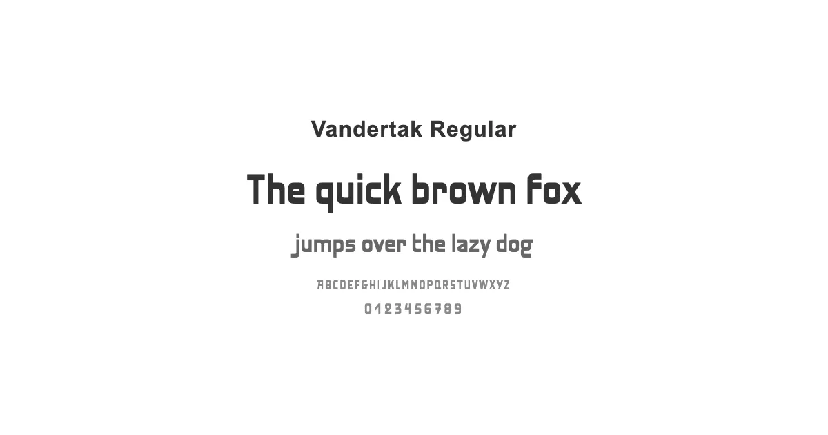 Vandertak Regularのサムネイル画像