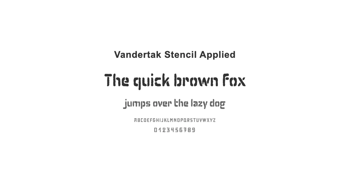 Vandertak Stencil Appliedのサムネイル画像