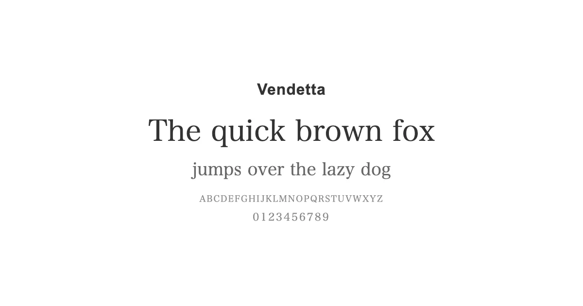 Vendettaのサムネイル画像