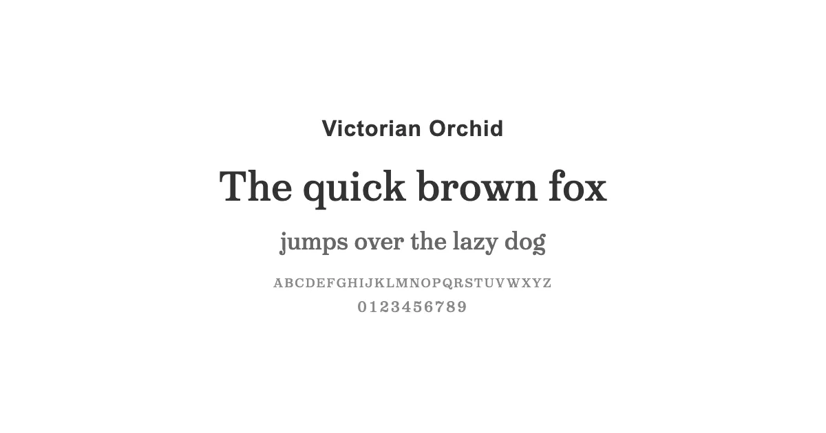 Victorian Orchidのサムネイル画像