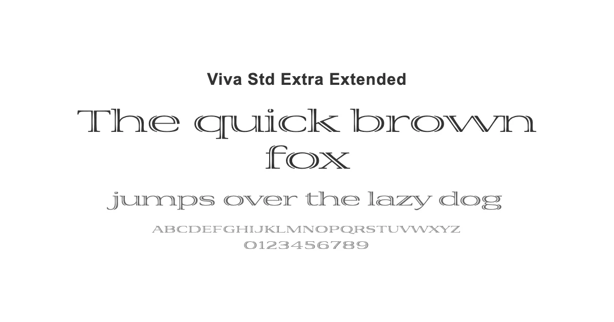 Viva Std Extra Extendedのサムネイル画像