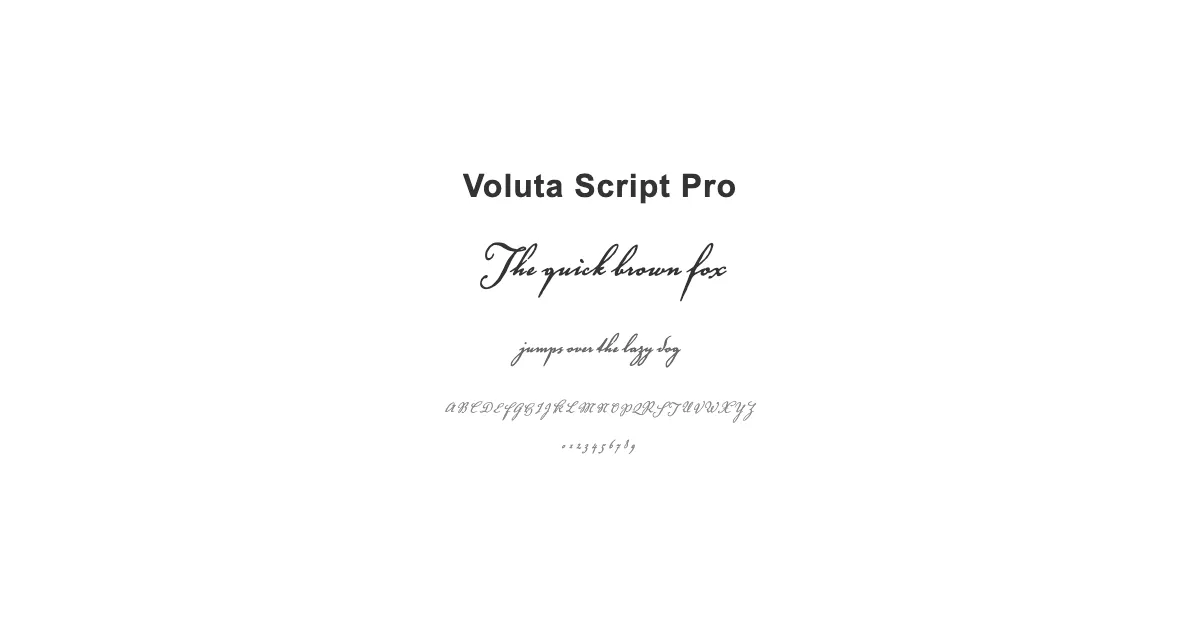 Voluta Script Proのサムネイル画像