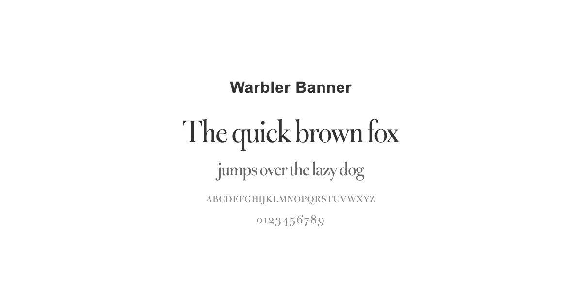 Warbler Bannerのサムネイル画像