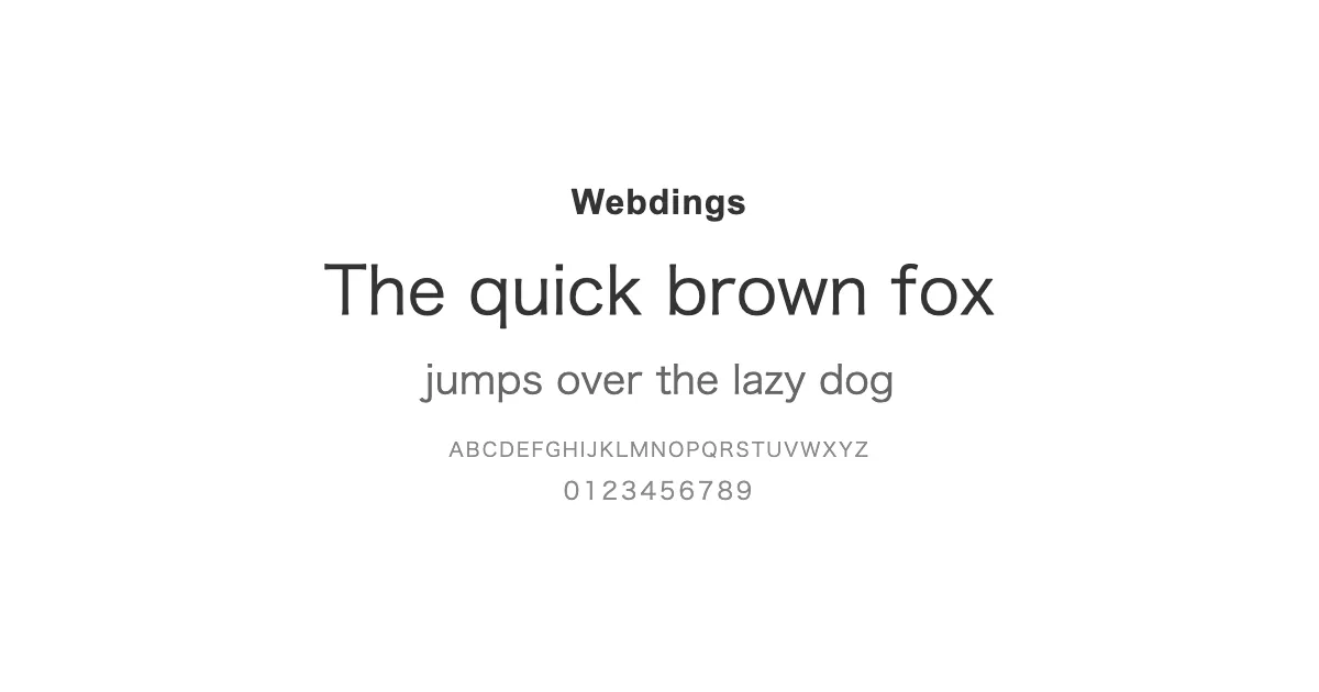 Webdingsのサムネイル画像