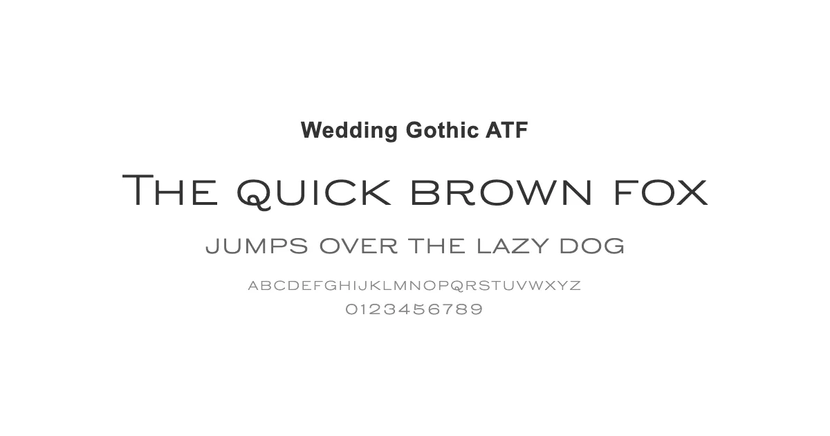 Wedding Gothic ATFのサムネイル画像
