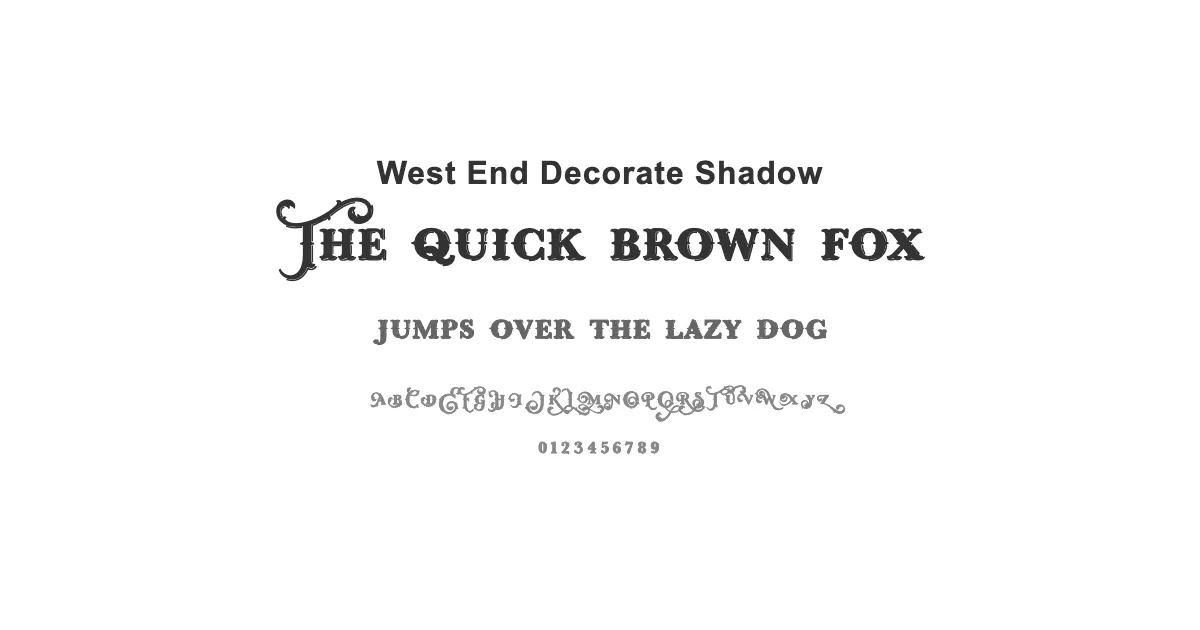 West End Decorate Shadowのサムネイル画像