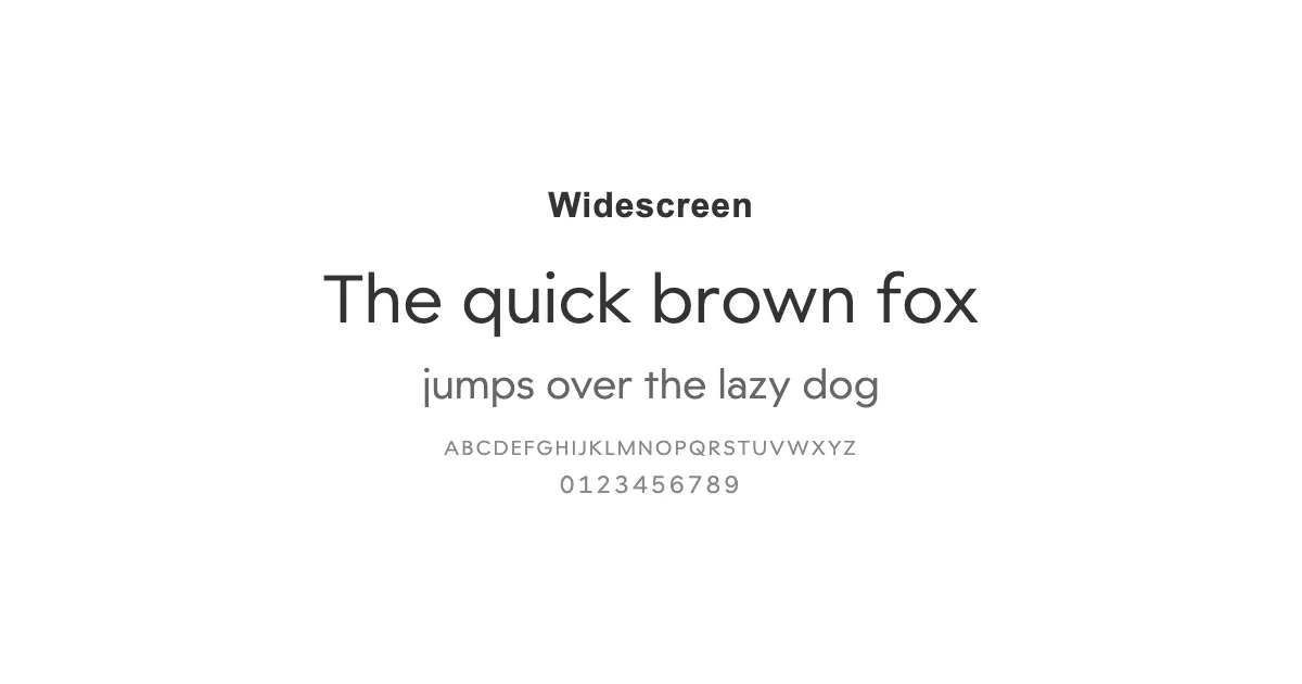 Widescreenのサムネイル画像
