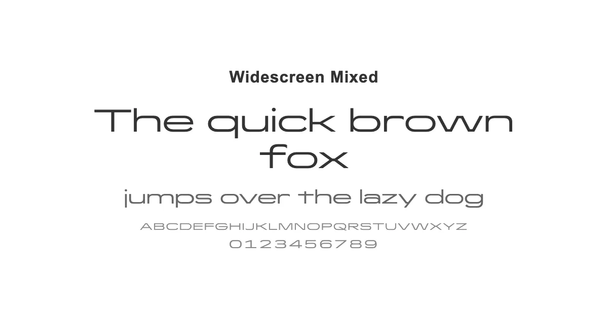 Widescreen Mixedのサムネイル画像