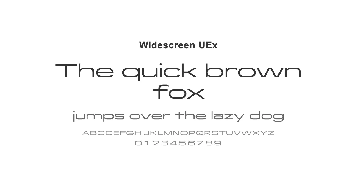 Widescreen UExのサムネイル画像