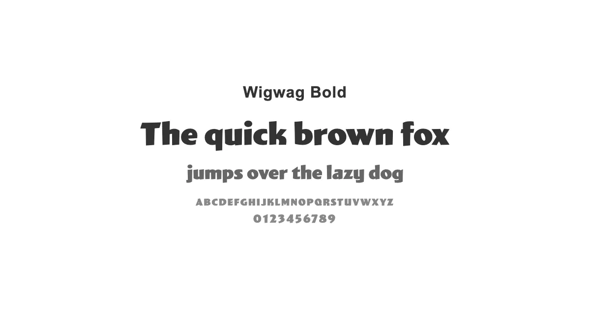 Wigwag Boldのサムネイル画像