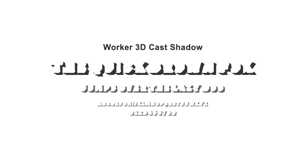 Worker 3D Cast Shadowのサムネイル画像