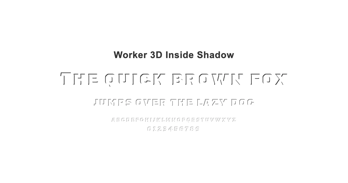 Worker 3D Inside Shadowのサムネイル画像