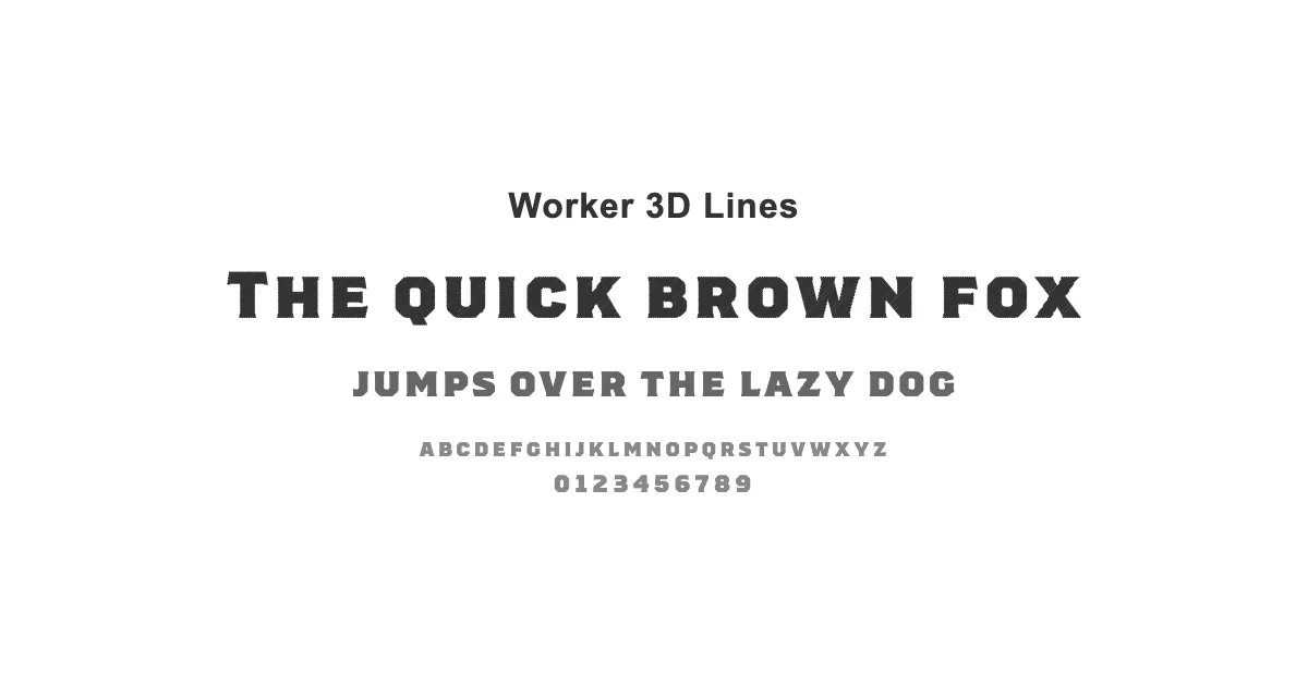 Worker 3D Linesのサムネイル画像
