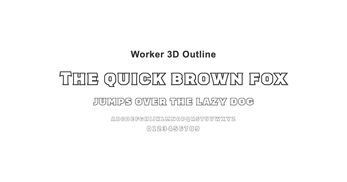 Worker 3D Outlineのサムネイル画像