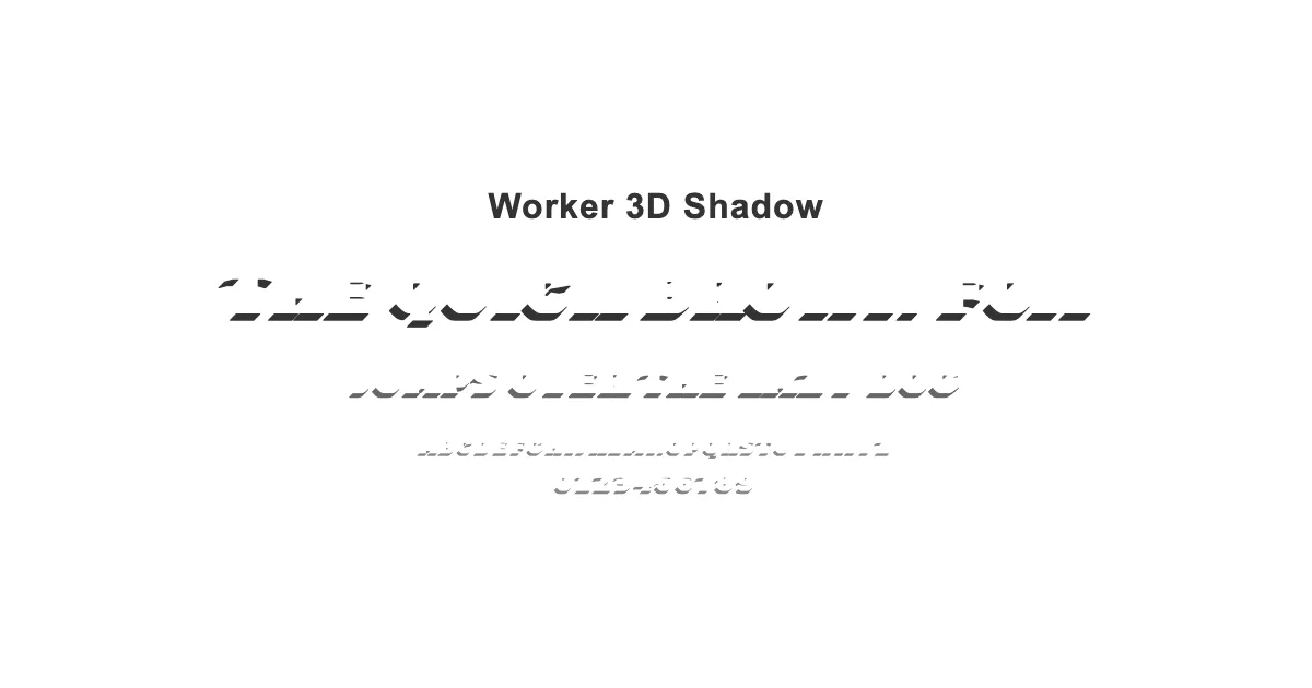 Worker 3D Shadowのサムネイル画像
