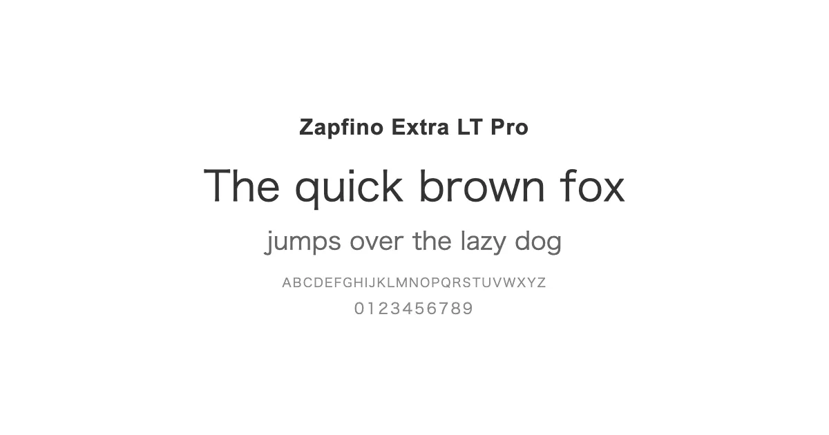 Zapfino Extra LT Proのサムネイル画像