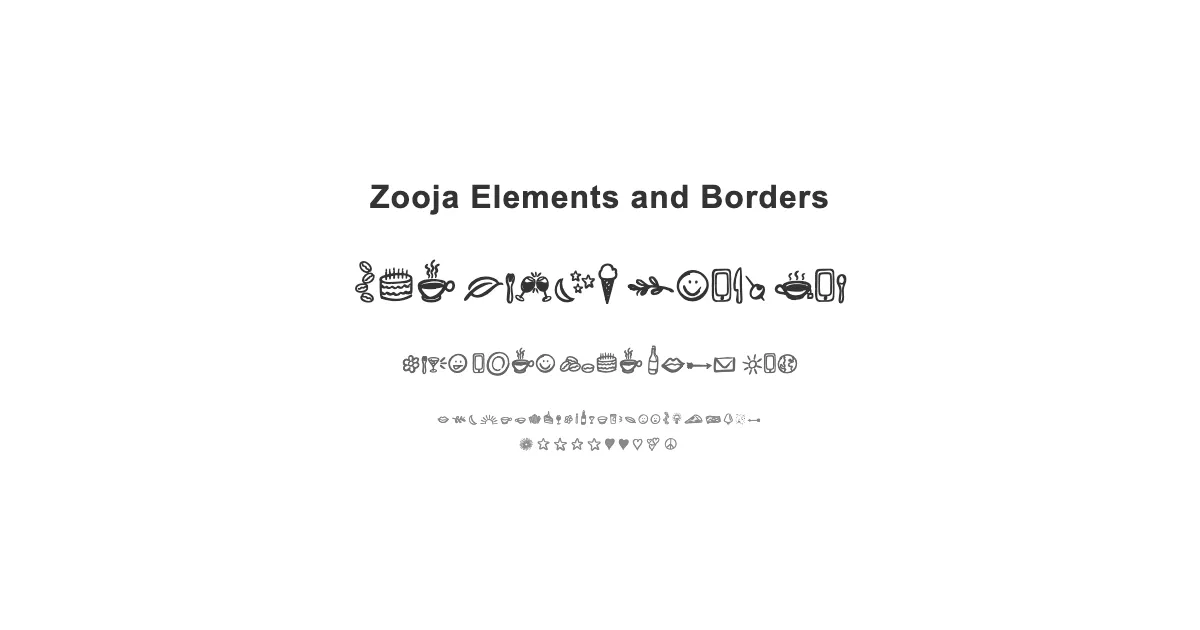 Zooja Elements and Bordersのサムネイル画像
