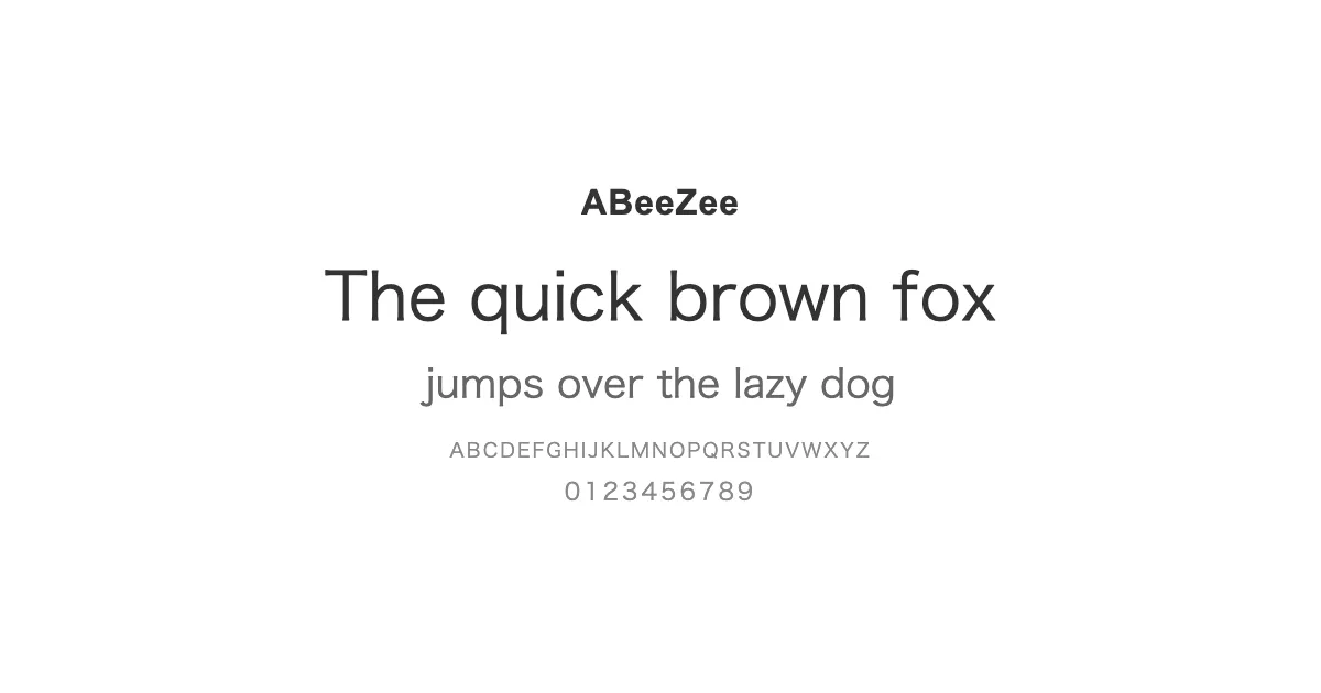 ABeeZeeのサムネイル画像