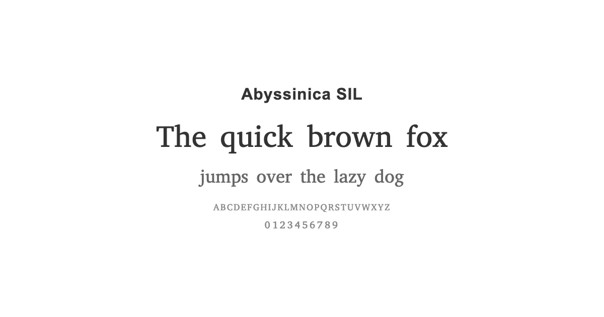 Abyssinica SILのサムネイル画像