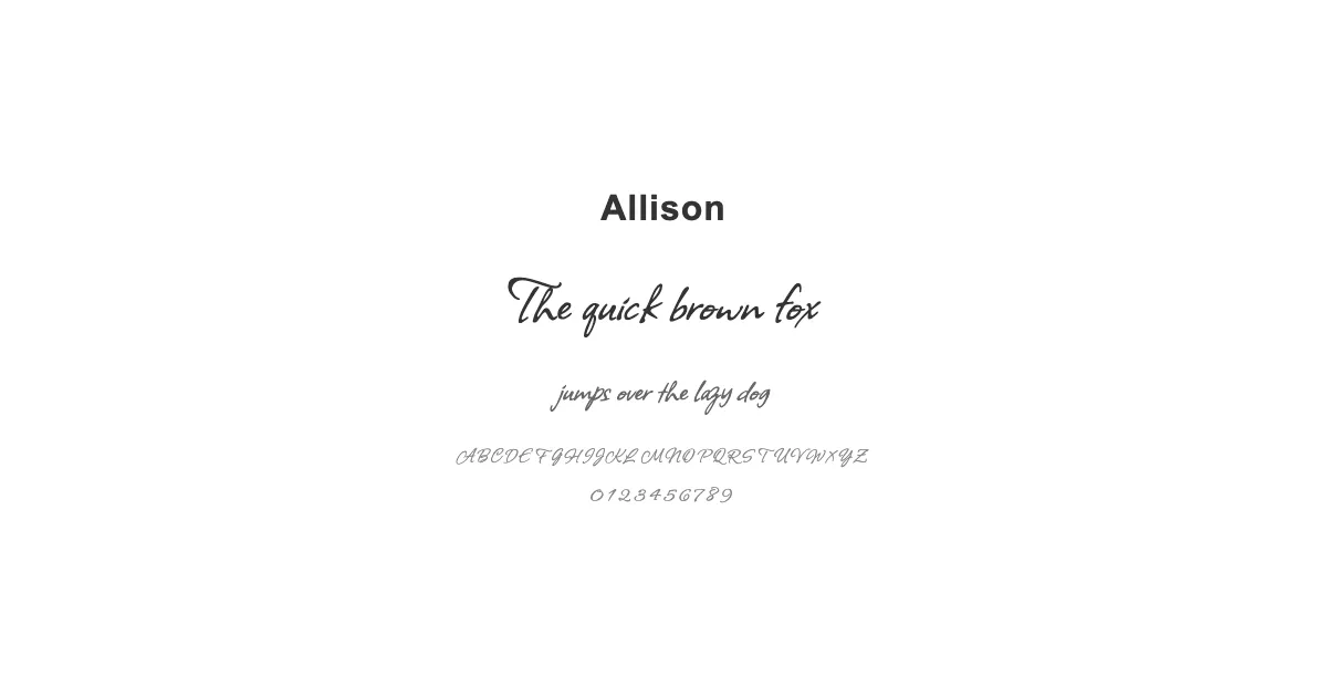 Allisonのサムネイル画像