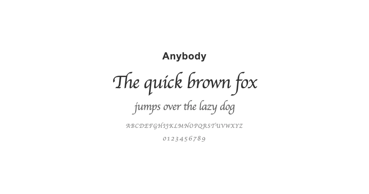 Anybodyのサムネイル画像