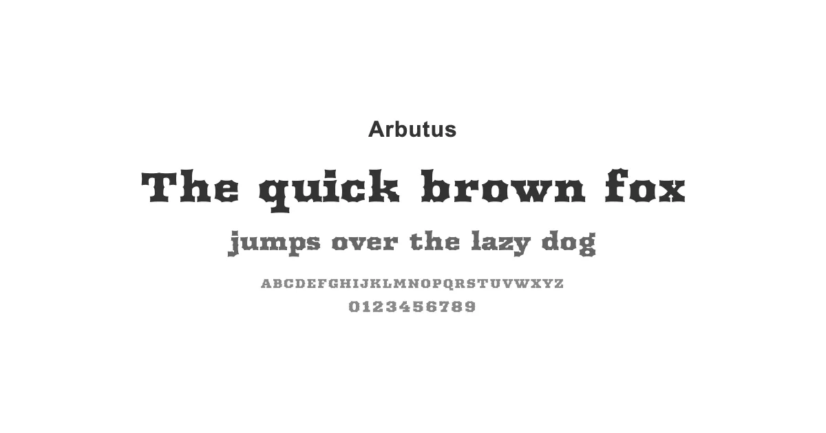 Arbutusのサムネイル画像