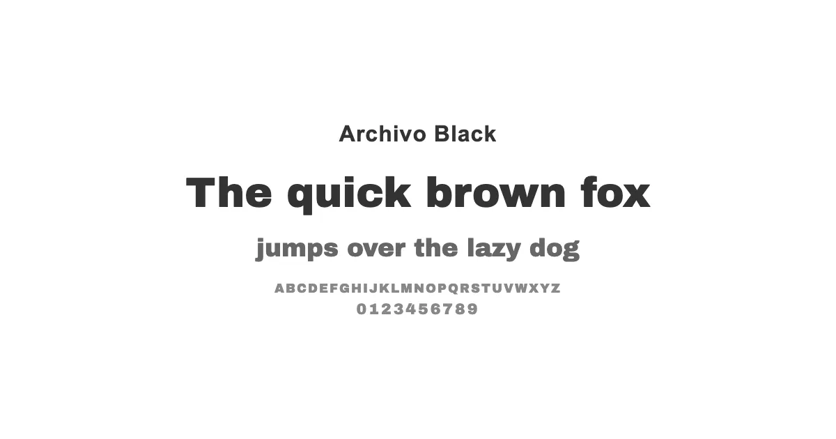 Archivo Blackのサムネイル画像