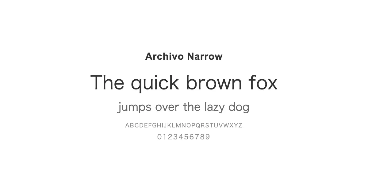 Archivo Narrowのサムネイル画像