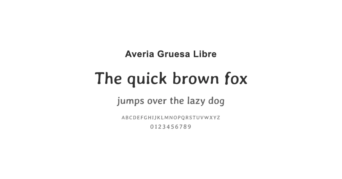 Averia Gruesa Libreのサムネイル画像