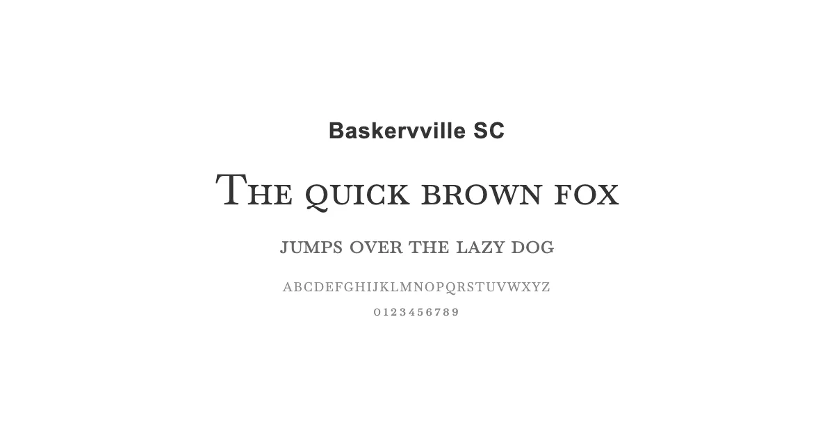 Baskervville SCのサムネイル画像