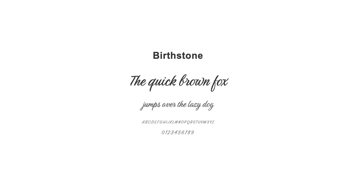 Birthstoneのサムネイル画像