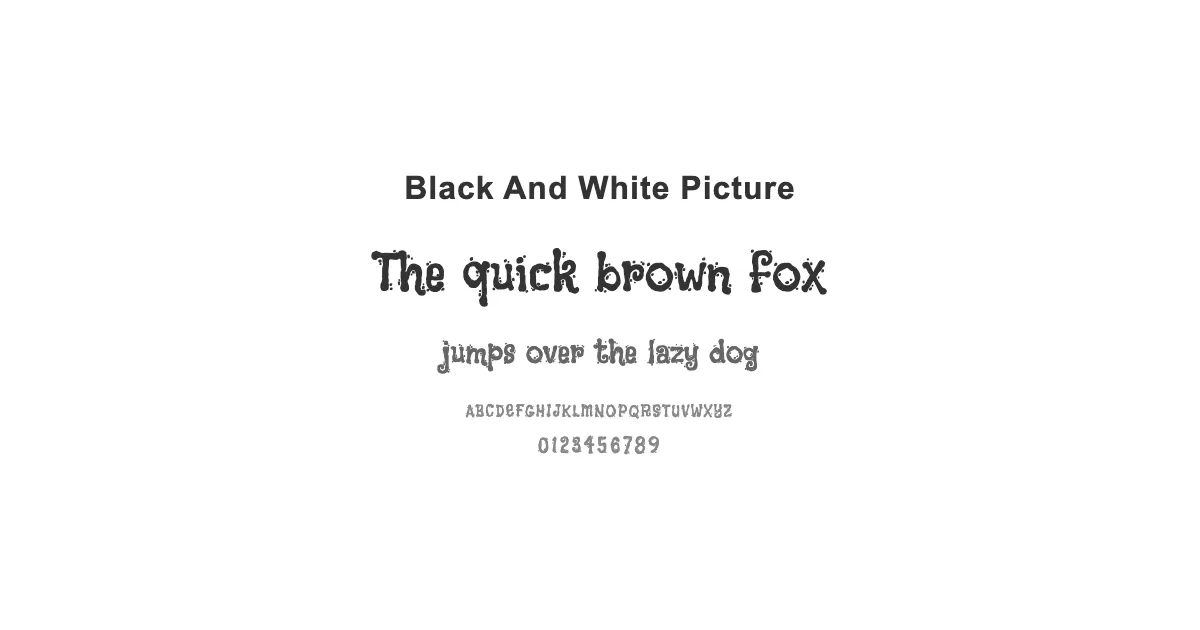 Black And White Pictureのサムネイル画像