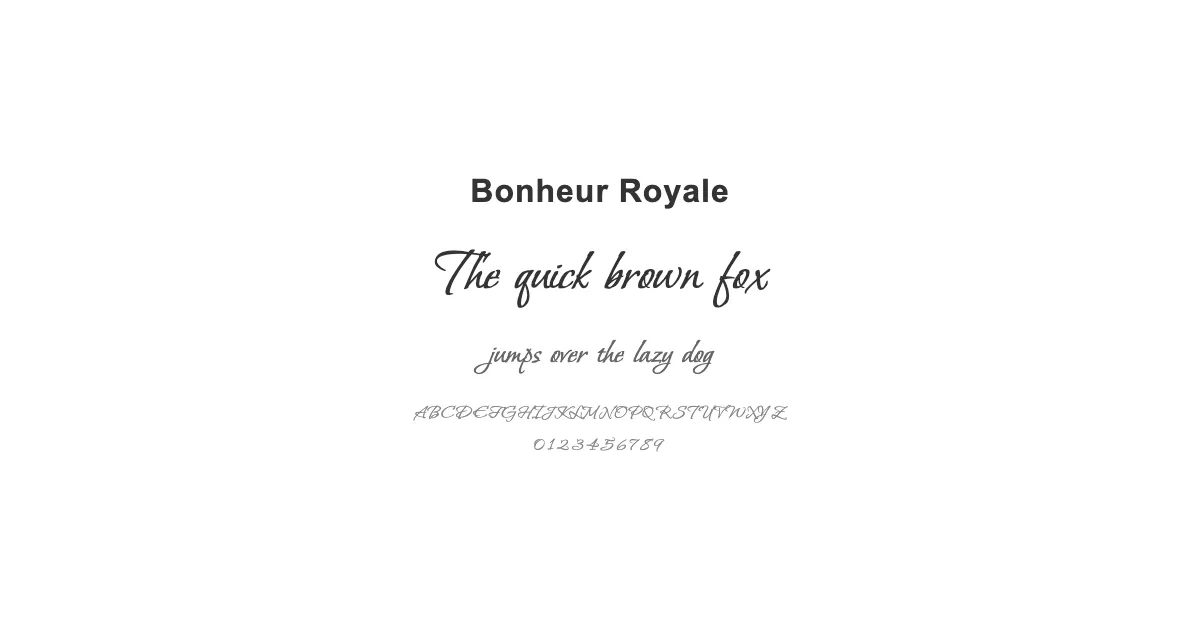 Bonheur Royaleのサムネイル画像