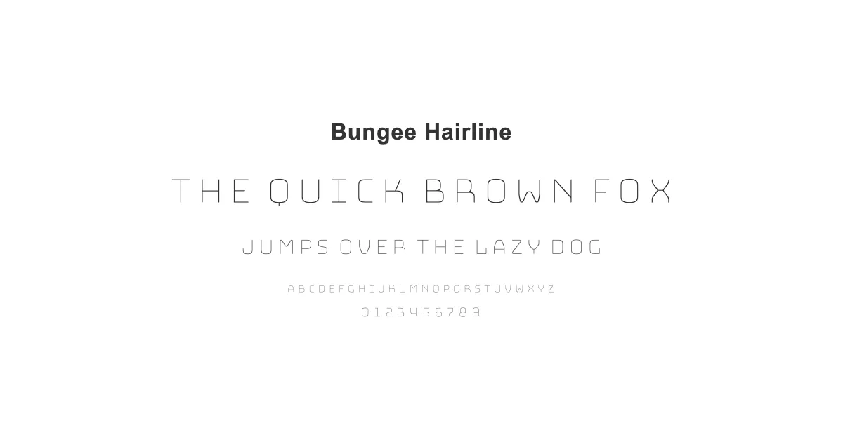 Bungee Hairlineのサムネイル画像